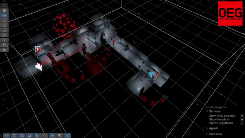 Level-slice streaming tool working as a player goes through section 1 of the game.